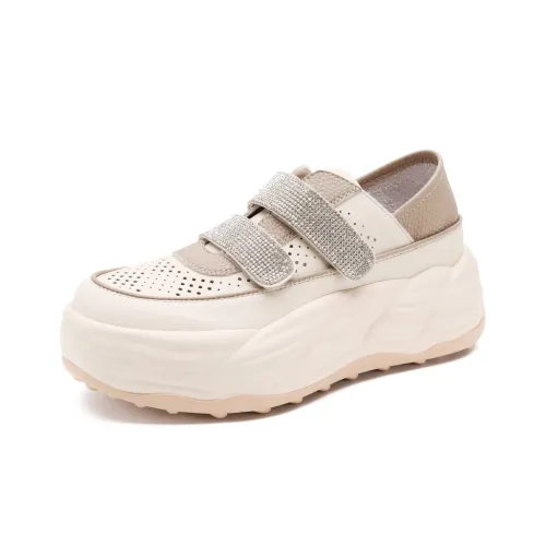 D Fuse SCANDINAVIA Белые Кроссовки Коммутирование Обувь Низкий Топ Повседневная Женская