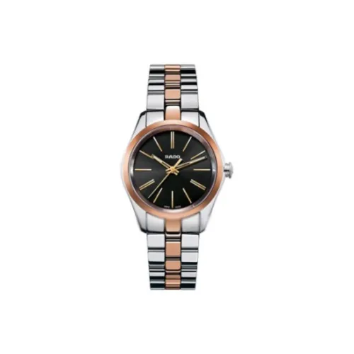RADO Glam Slam Collection Кварцевый механизм Женские часы Watch 31,5mm Черный циферблат