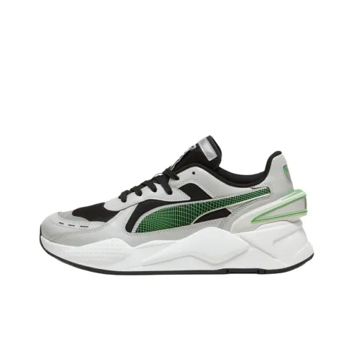 PUMA RS X Амортизация Износостойкий Низкий Топ Casual Унисекс Черный Серый