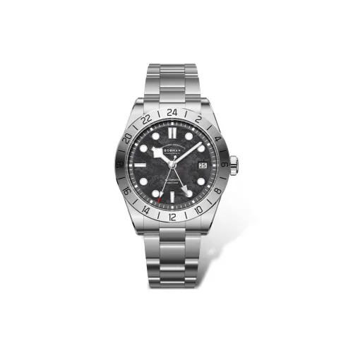 BORMAN Автоматический Механический Механизм Мужские Часы 40 мм Черный