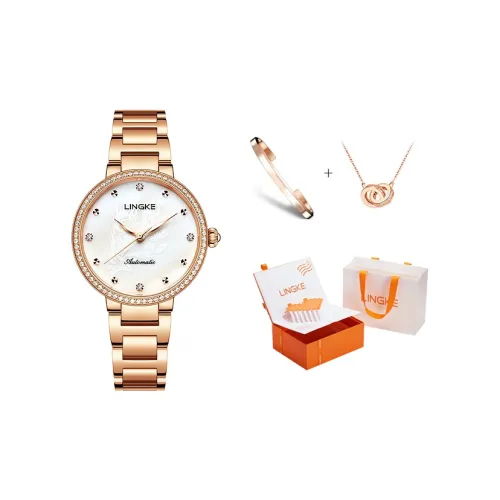 Lingke Автоматический Механический Movement Женские Часы 32 мм Белые