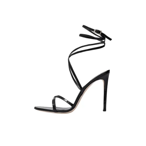 Paris Texas Zoe one Strap Sandals 11cm Women's Black Париж Техас Zoe one Ремешок Сандалии 11см Женские Черные