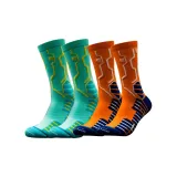 Небесно-голубой + Апельсиновая низа, юбка и эластичные баскетбольные носки [2 пары]