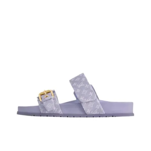 LOUIS VUITTON Bom Dia Слипоны Женские Фиолетовые