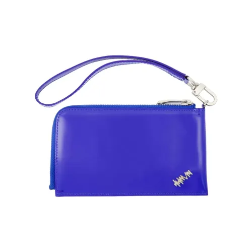 ADER ERROR Гладкая Телячья Кожа Кошелек Стандартный Унисекс Синий