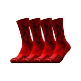 Красная анти-нижняя юбка и эластичные баскетбольные носки [2 пары]