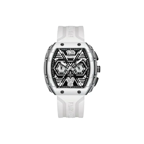 FAIRWHALE Driver Collection Мужские часы Кварцевый механизм Часы Мужские Черный циферблат