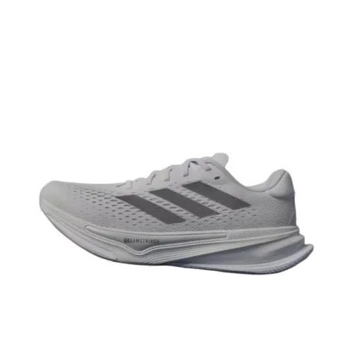 Adidas Supernova Prima Амортизация Дышащий Поддерживающий Низкий Топ Повседневные Беговые Кроссовки Мужские Серый Серебряный