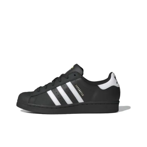 Adidas Originals Superstar Скейтборд Кроссовки Низкие Черные Белые Женские