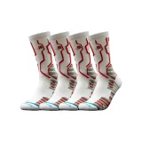 Белая анти-нижняя юбка и более эластичные баскетбольные носки [2 пары]