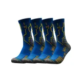 Синяя анти-нижняя юбка и эластичные баскетбольные носки [2 пары]