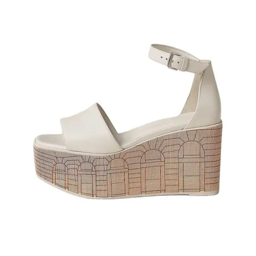 HERMES Illusion One Strap Sandals 3,5cm Женские Белые