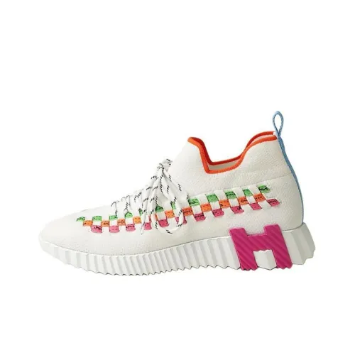 HERMES Fle Low Топ Повседневная обувь Женская Белая