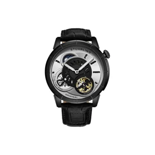 STUHRLING Автоматический Механический Механизм Мужские Часы 45мм*14,8мм Серебряный