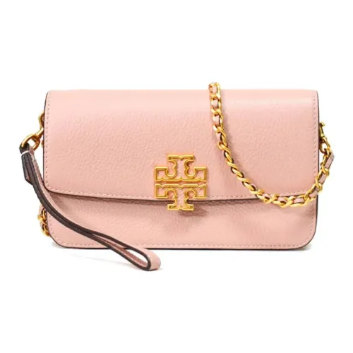 TORY BURCH Britten Коровья кожа Сумка через плечо Сумка на плечо Женская Розовая