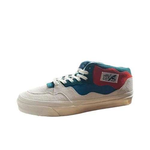 Parra x VANS OTW Half Cab 33 Износостойкий и Легкий MID Скейтборд Кроссовки Унисекс Бежевый