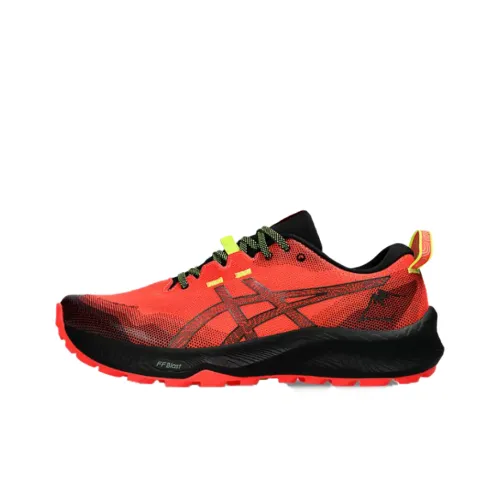 ASICS Гель Trabuco 12 Low Top Trail Беговые кроссовки Мужские Черные Красные