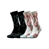 Чёрный + Белый носки без нижней юбки и эластичные баскетбольные носки [2 пары]