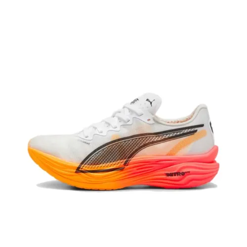 PUMA Deviate NITRO Elite 3 Беговые кроссовки Низкий топ Белый черный Мужской