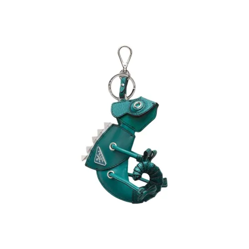 PRADA Кожа Кольцо для ключей Сумка Аксессуар Унисекс Жадеит Зеленый