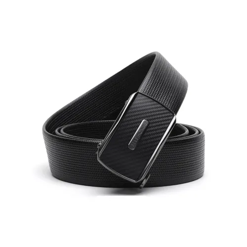 ELLE HOMME Автоматическая застежка Мужской ремень Мода Ткань вязаная Цветочный Ткань Кожа коровья ремень Мужской Черный Ширина 3,55 см