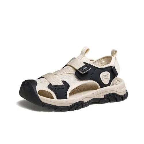 CAMEL Пляжные сандалии Женские Бежевый Черный