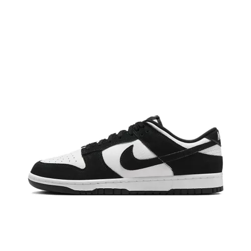 Nike Dunk Slip Resistant Abrasion Resistant Низкие Скейтбординг Кроссовки Унисекс Черный Белый