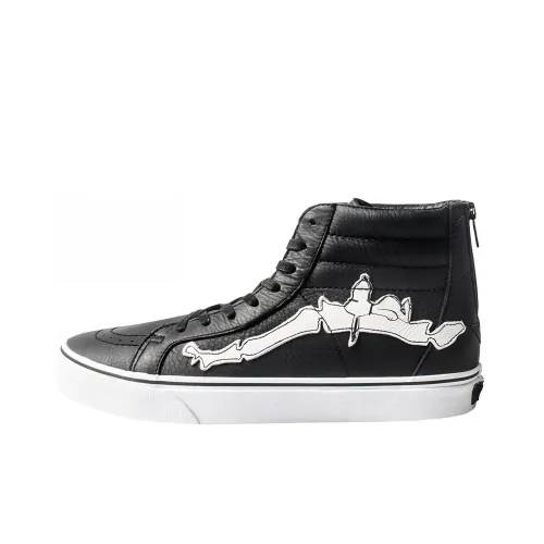 Vans SK8 RE Issue Zip Blends Peanuts BONES Высокие Кеды Унисекс Черный