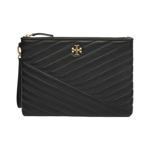 TORY BURCH Sheepskin Clutch Standard Women's Black