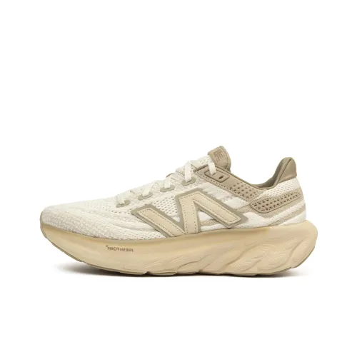 New Balance NB Свежий Foam X 1080 Беговые кроссовки Низкий топ Светлый бежевый Унисекс