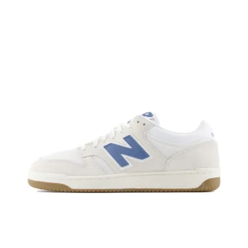 New Balance NB 480 Устойчивые к истиранию Низкие Кроссовки для скейтбординга Унисекс Экрю