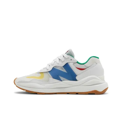 Staud x New Balance NB 574 Low Топ Беговые кроссовки Унисекс Белый Синий