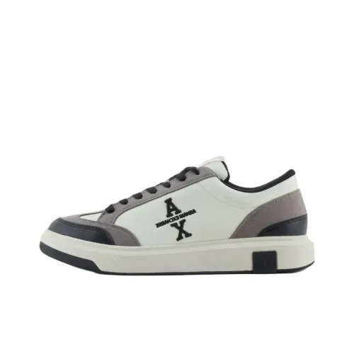 ARMANI EXCHANGE Скейтборд Кроссовки Низкие Бело-Серые Мужские