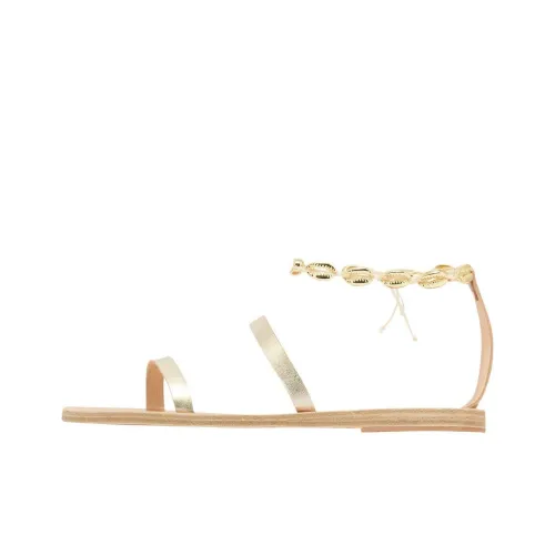 ANCIENT GREEK SANDALS Smirni Shells one Ремень Сандалии Женские Золото