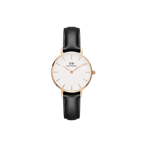 Daniel Wellington DW Watch Кварцевый механизм Кожаный ремешок 28 мм Белый циферблат Женские часы