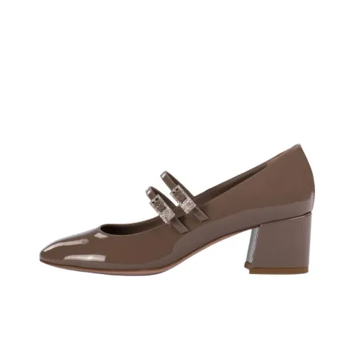 Le Silla Danielle Грубый каблук Туфли Мэри Джейн 5 см Женские Темно-серый