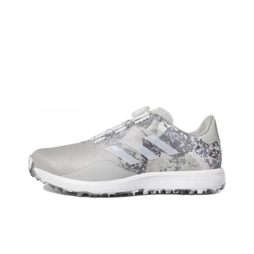 Adidas S2G SL 23 SL 23 Устойчивый к истиранию Дышащий Низкий Топ Обувь для гольфа Светло-серый