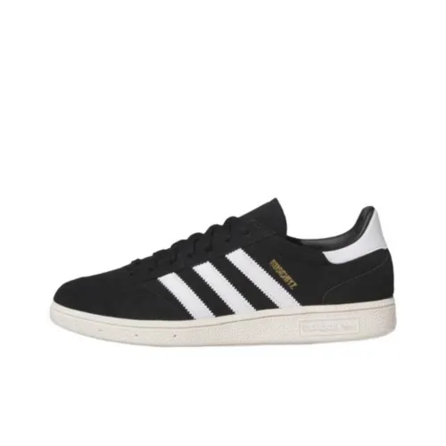 Adidas Originals BUSENITZ VINTAGE Slip-resistant Abrasion-resistant Low Top Skateboard Shoes Unisex Black White Adidas Originals BUSENITZ VINTAGE Противоскользящие устойчивые к истиранию низкие кеды для скейтбординга Унисекс Черный Белый