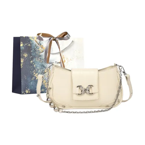 Iman's House ПУ (полиуретан) Сумка через плечо Сумка Обычная Женская Белая Серебряная Черная