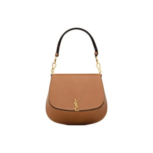 SAINT LAURENT Телячья кожа Сумка через плечо Женская Кирпичный Коричневый