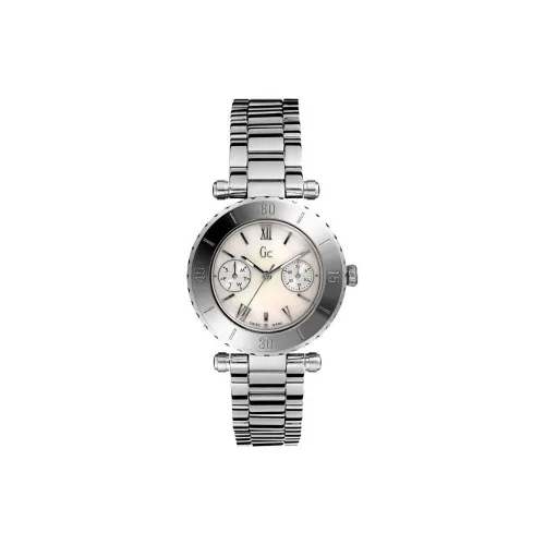 GUESS Collection Женские часы Кварцевый механизм Стальной ремешок 34 мм Белый циферблат