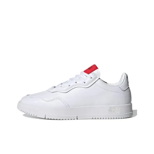 424 x Adidas Originals Premiere SC Slip-Resistant Low Top Скейтборд Кроссовки Унисекс Белый Красный