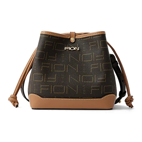 FION Сумка через плечо из искусственной кожи плечевая сумка среднего размера женская кофейного карамельного цвета