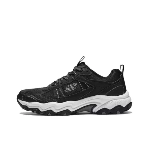Skechers Stamina Износостойкие Дышащие Поддерживающие Низкие Кеды для Бега Женские Черные
