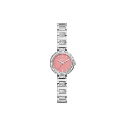 FOSSIL Karli Mini Collection Women's Watch Кварцевый механизм ремешок из нержавеющей стали 24 мм розовый циферблат