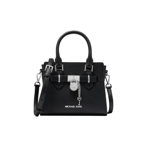 MICHAEL KORS Hamilton Series Искусственная кожа Замковая Сумка через плечо Сумка Экстра Маленькая Женская Черная