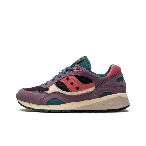 Saucony Shadow 6000 Низкий топ Беговые кроссовки Мужские Фиолетовый Розовый Устойчивый к истиранию
