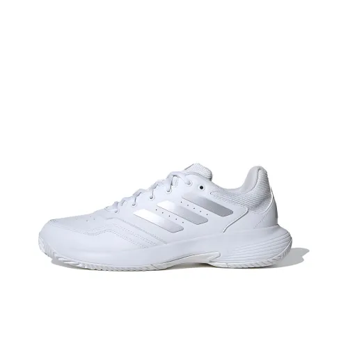 Adidas GameCourt Slip Resistant Abrasion Resistant Низкий Топ Кроссовки для тенниса Унисекс Белый