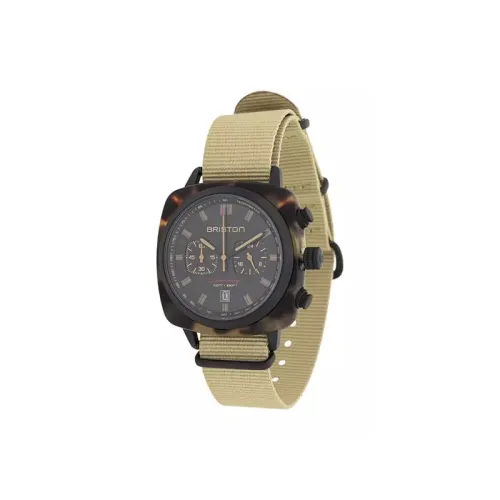 BRISTON Мужские часы Автоматический механический механизм Нейлоновый ремешок 50 мм Черный циферблат