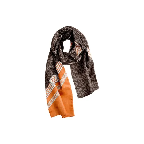 Hang Silk Road 100% шелк из тутового шелкопряда Шарфы Мужской Кофе